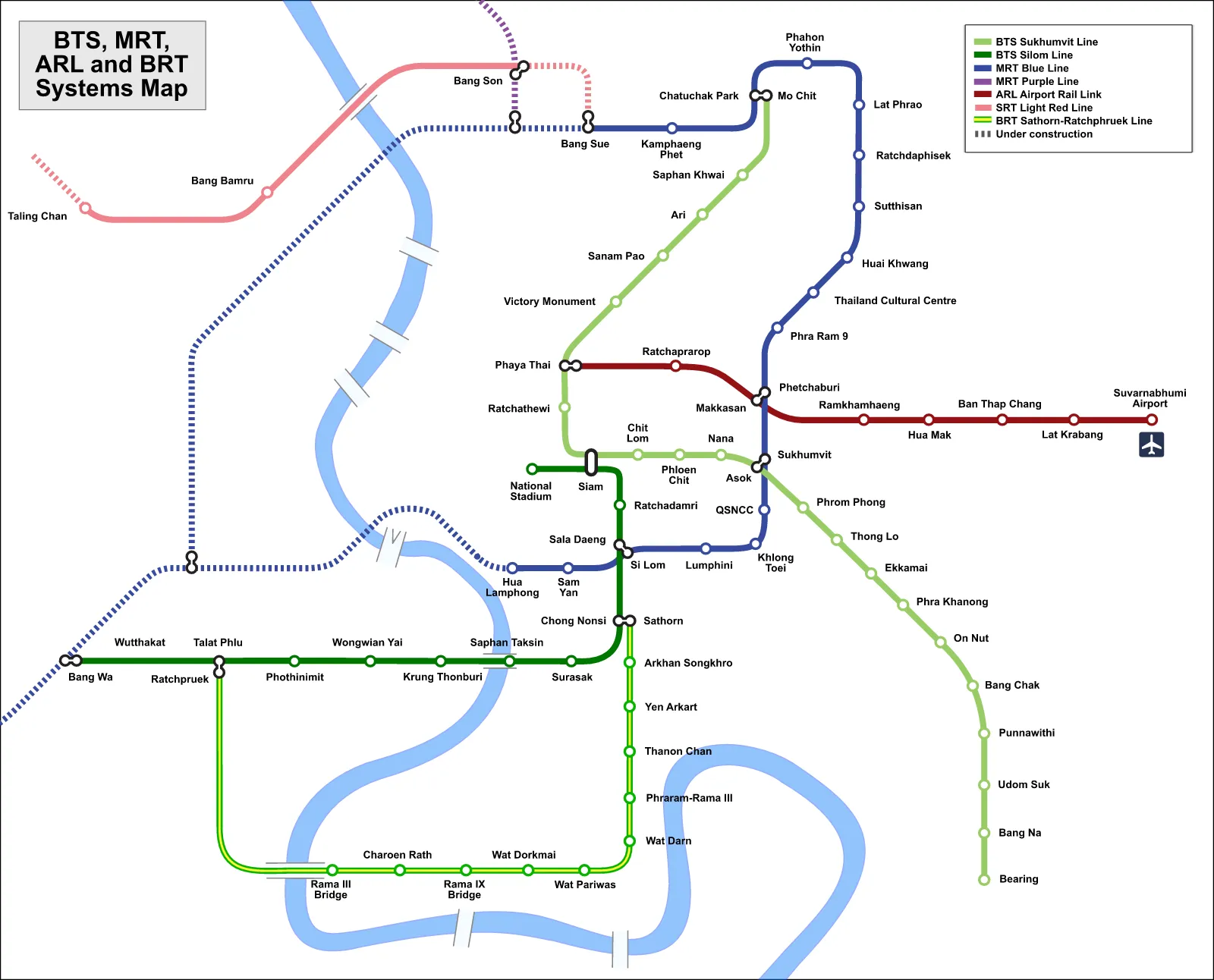BTS Skytrain — Plano oficial