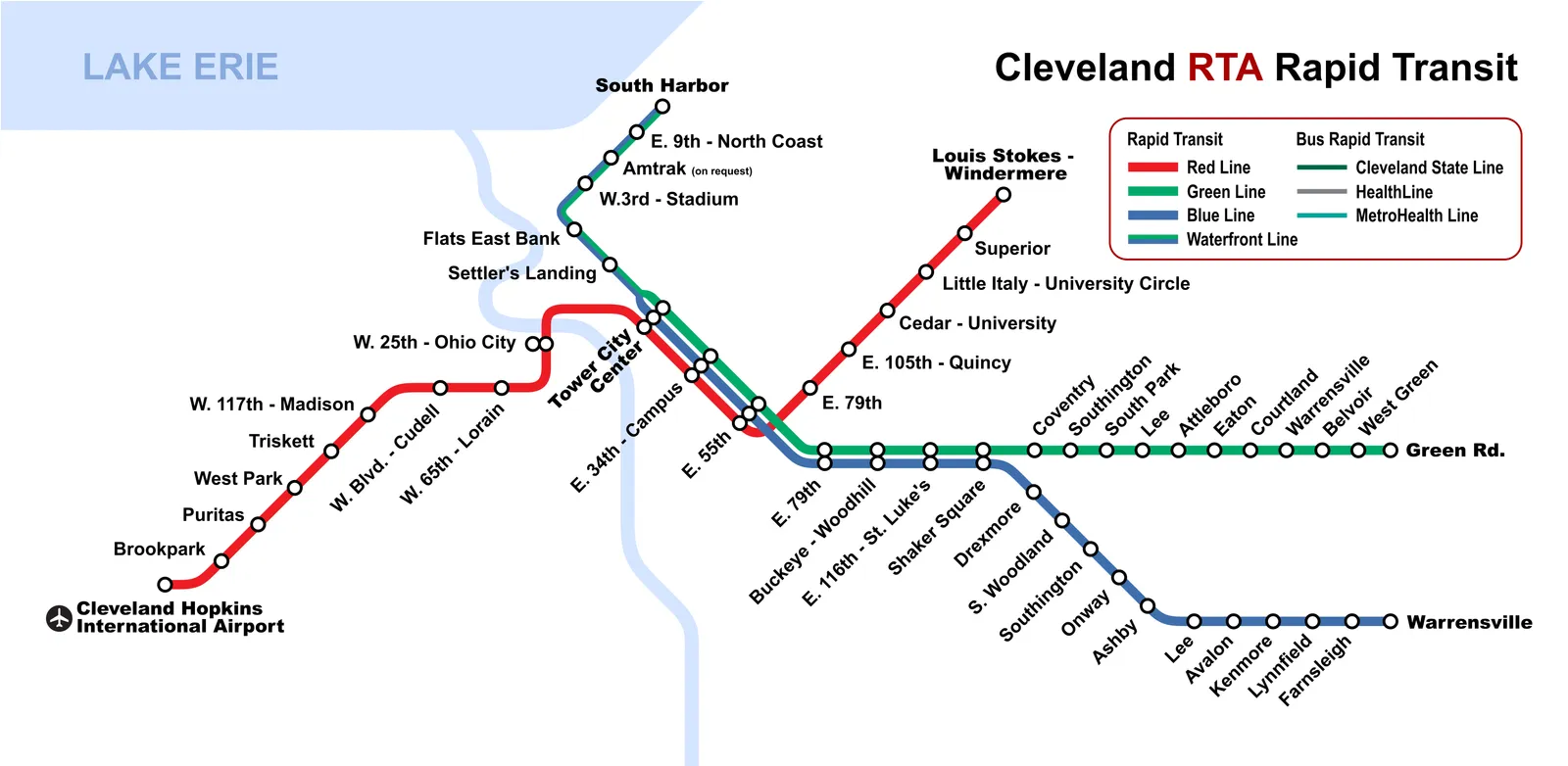 Red Line (RTA Rapid Transit) — Plano oficial