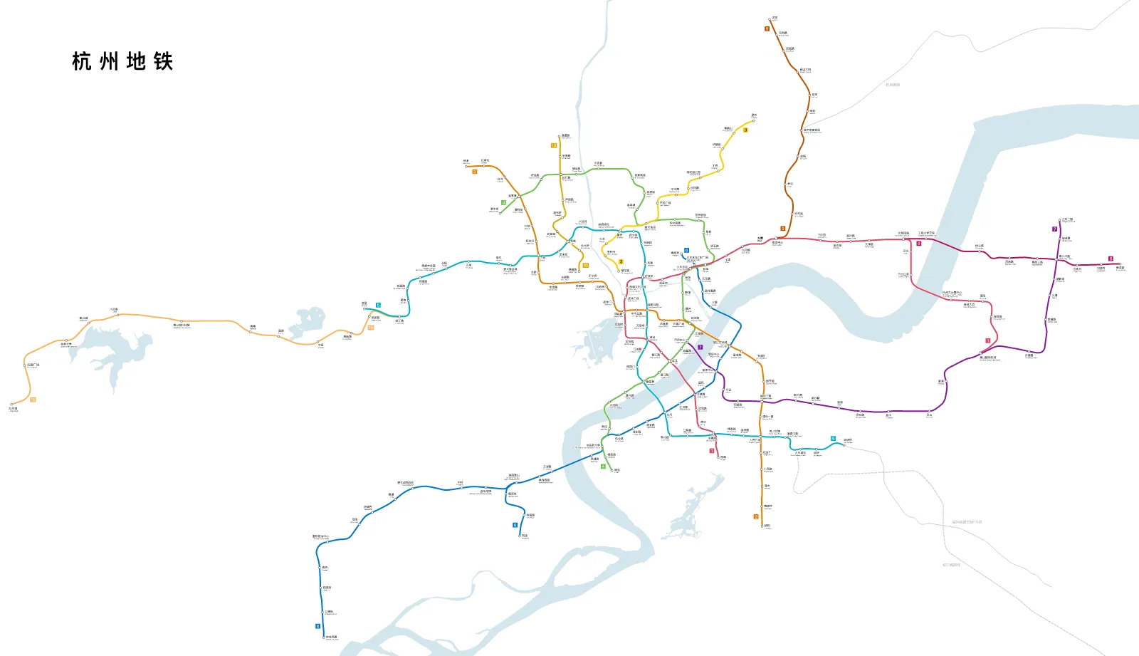 Hangzhou Metro — Plano oficial