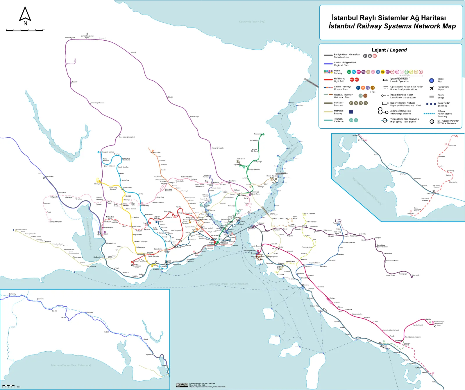 Istanbul Metro — Plano oficial