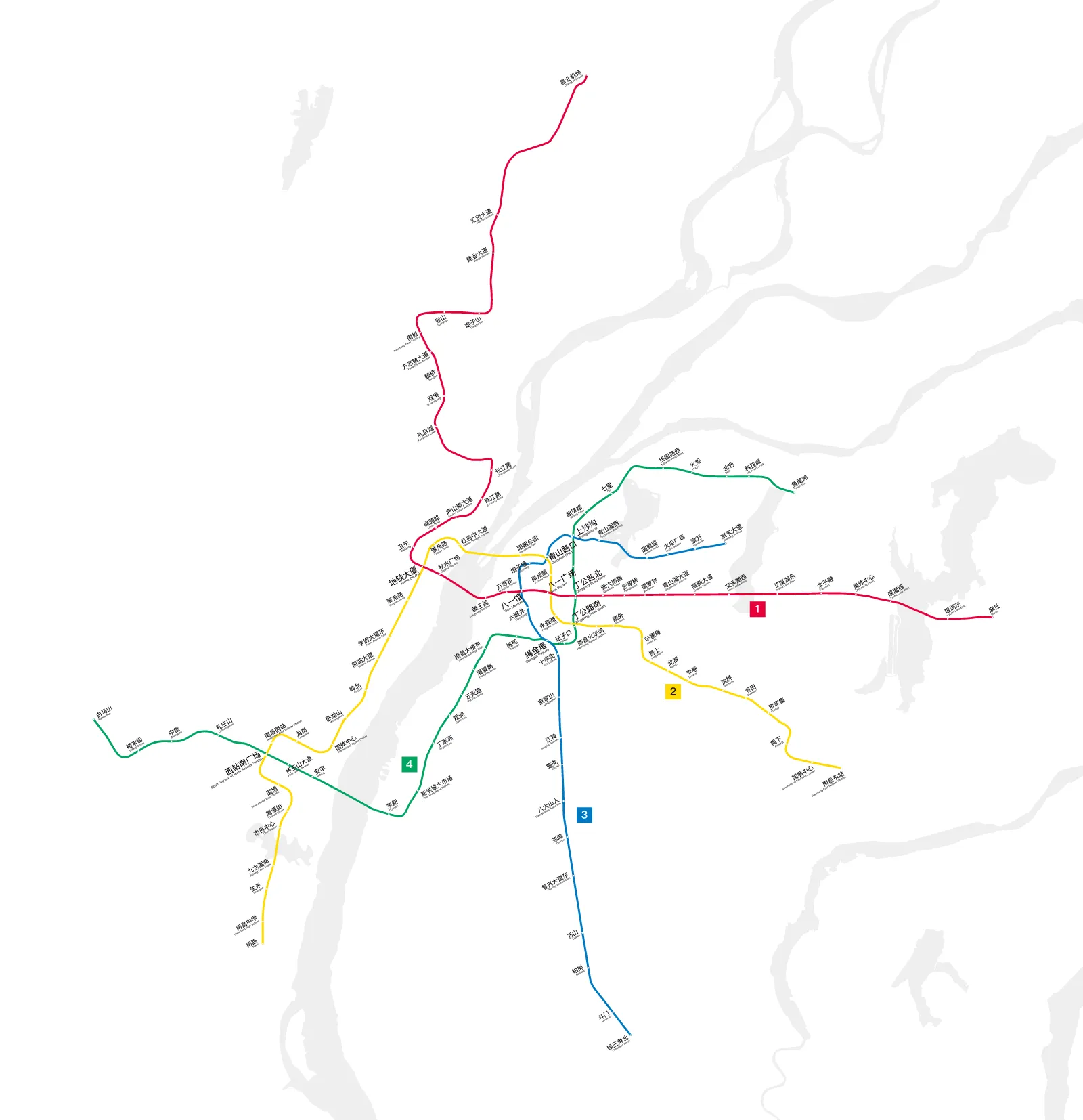 Nanchang Metro — Plano oficial