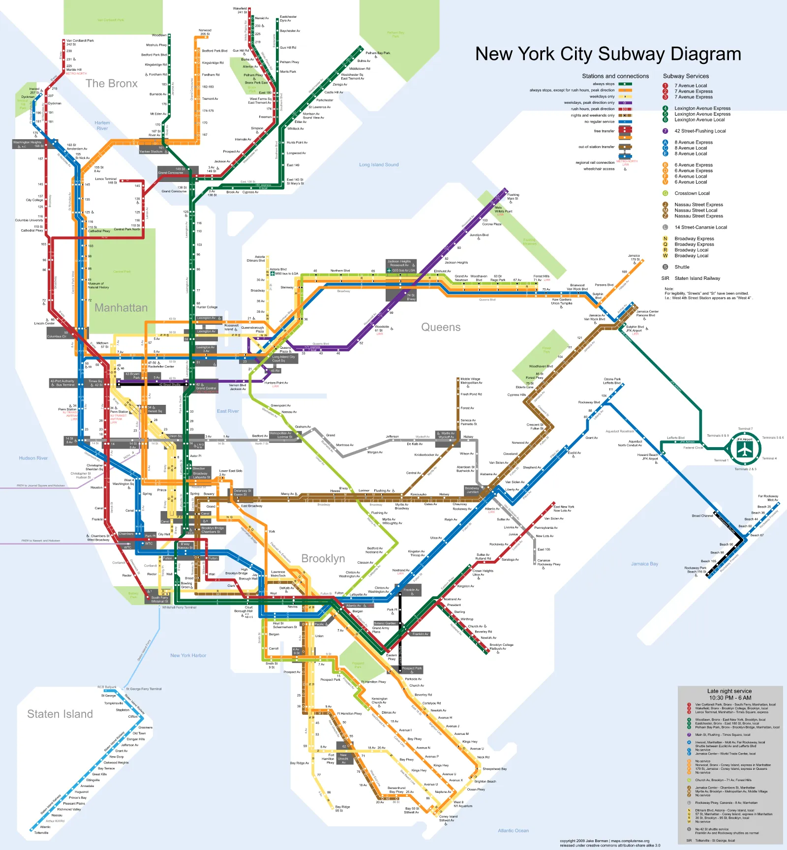 New York City Subway — Plano oficial