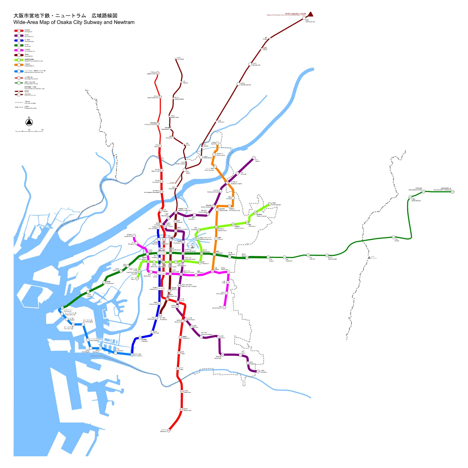 Kita-Osaka Kyuko Railway — Plano oficial