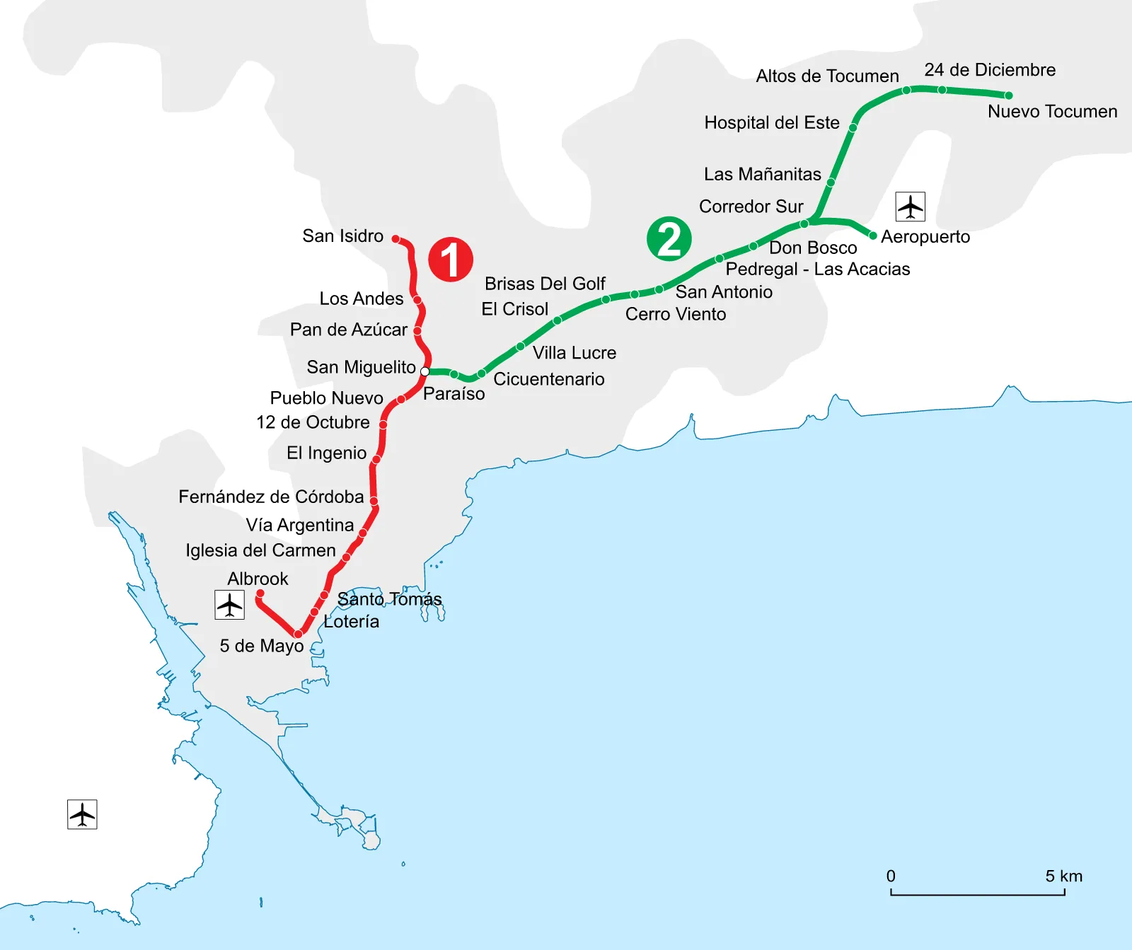 Panama Metro — Plano oficial