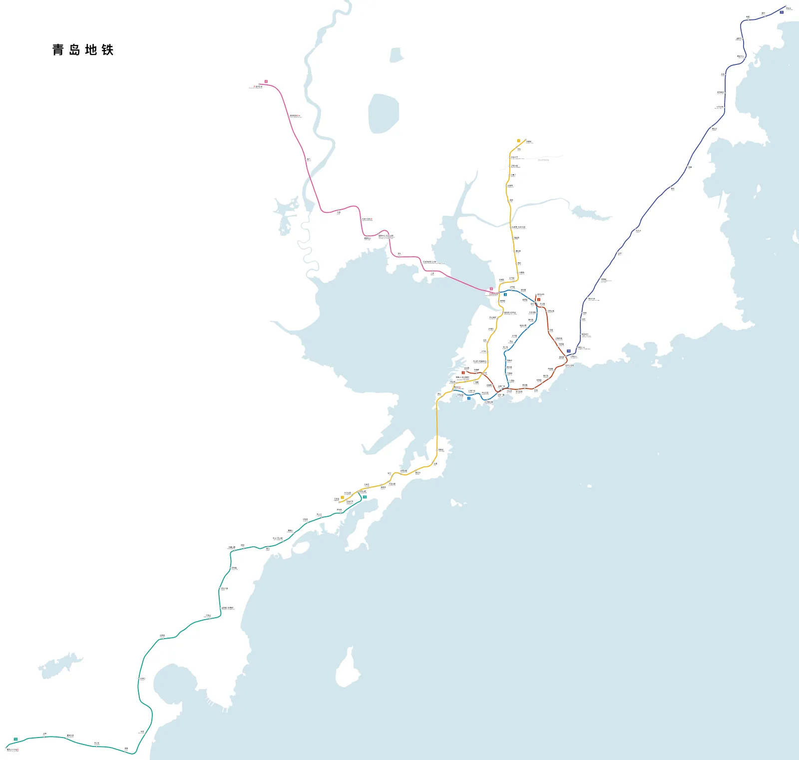 Qingdao Metro — Plano oficial