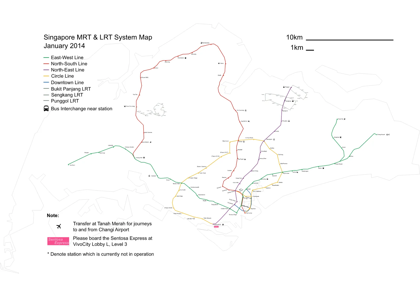 Mass Rapid Transit — Plano oficial