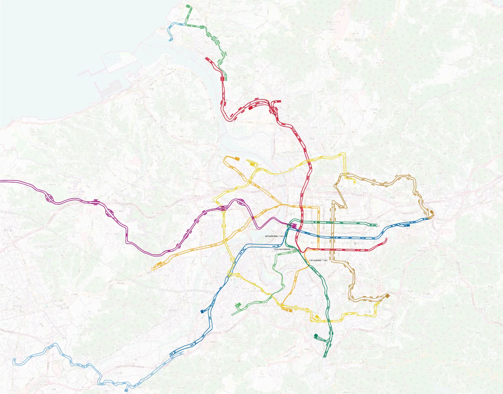 Taipei Metro — Plano oficial