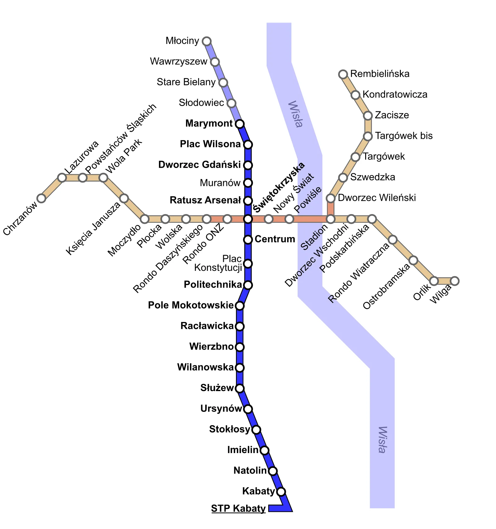 Warsaw Metro — Plano oficial